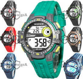 【送料無料】high quality xonix watch, quartz, digital, silicone strap, wr100m