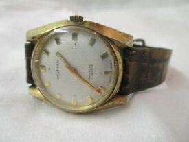 【送料無料】vintage waltham mens incabloc wrist watch 17 jewels runs