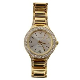 【送料無料】tahari womens gold pave round fashion wristwatch os bhfo 2215