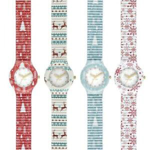 【送料無料】orologio hip hop xmas collection natale small 32mm bianco rosso christmas