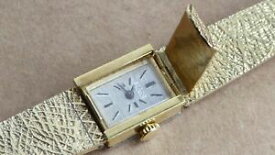 【送料無料】ladies gold plated watch, hatch cover, ormo, calibre puw 1075 17 jewels, works