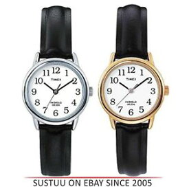 【送料無料】timex women t20433 t20441 easy reader indiglo classic leather strap watch