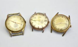 【送料無料】lot of 3 antique wristwatch of different brands without bracelet swiss x1874