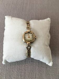 �y���������zvintage antique filigree ladies bulova 10k roll gold filled watch 17 jewel works