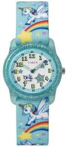 yztimex youth analog 28mm teal rainbow unicorn tw7c256004e watch