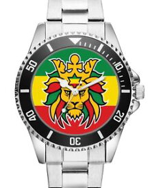 【送料無料】rastafari lion reggae geschenk fan artikel zubehr fanartikel uhr 2522