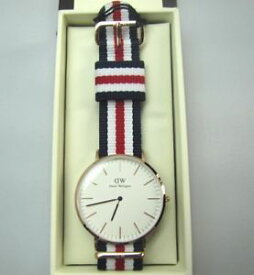 【送料無料】womens nylon watch red, white, blue 0102dw classic canterbury brand