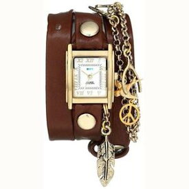 【送料無料】 with box la mer watch peace pipe wrap watch in brown 100 authentic