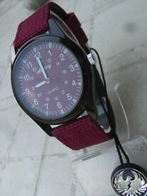 【送料無料】neues angebotinfantry,montre masculine neuve, beau design plat, joli cadran amp; assorti bordeau