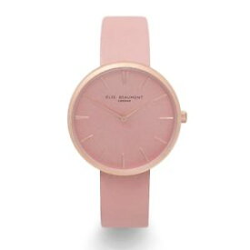 【送料無料】elie beaumont for 2018, hampstead pink leather watch,
