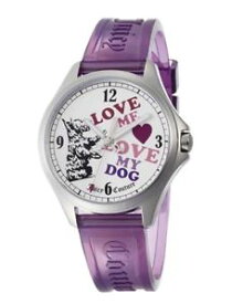 【送料無料】nwt juicy couture womens 1900718 libby purple jelly strap quartz watch 95