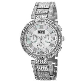 【送料無料】 womens burgi bur123ss swiss multifunction crystal bezel amp; bracelet watch