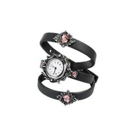 【送料無料】alchemy gothic heartfelt swarovski amethyst crystal victorian floral watch