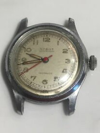 【送料無料】rare robot swiss brevet 11871194 as german military wwii wrist watch txu alpina