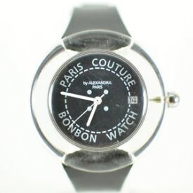 【送料無料】vintage mens 1990s paris couture bonbon clear swiss made watch