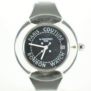 �y���������zvintage mens 1990s paris couture bonbon clear swiss made watch