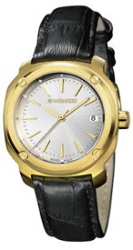 【送料無料】wenger womens edge index 100m gold tone s steelleather watch 011121104