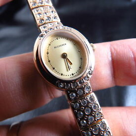 【送料無料】genuine swiss made bucherer jewelry quartz lady watch free shipping