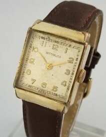 【送料無料】vintage wittnauer longines mens manual wind wrist watch hooded lugs