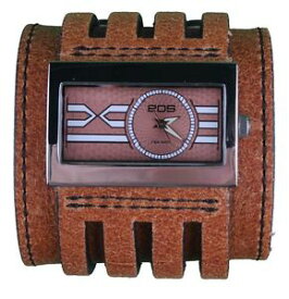 【送料無料】eos caseology brown leather metro wrist watch