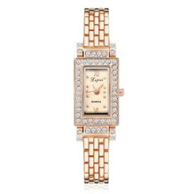 【送料無料】women bracelet watches rectangle crystal dress wristwatch for ladies luxury s