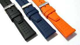【送料無料】soft and supple silicon rubber watch strap