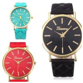 【送料無料】women stainless steel quilted watch