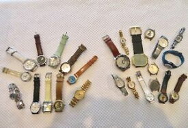 【送料無料】lot of 25 men amp; womens quartz wristwatches some working, some not 8