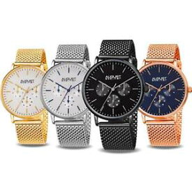 【送料無料】 model mens august steiner as8255 multifunction stainless steel mesh watch