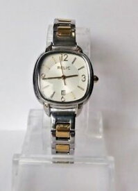 【送料無料】ladies relic zr34244 two tone stainless steel quartz watch wr30m 0187