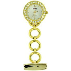 【送料無料】boxx glamour gold tone round open link professional fob watch boxx10