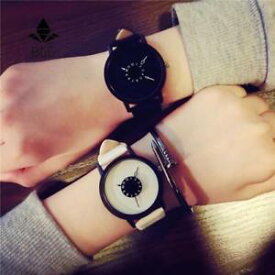 【送料無料】stainless steel womens quartzwatch unique lovers leather wristwatches analog
