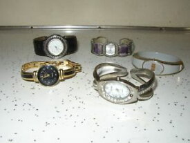 【送料無料】lot of 5 vintage bracelet watches