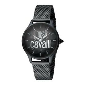 【送料無料】orologio solo tempo donna just cavalli acciaio pvd nero cristalli jc1l032m0135