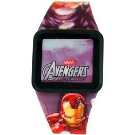 【送料無料】avengers boys led touch screen multicolour rubber strap watch avg3522