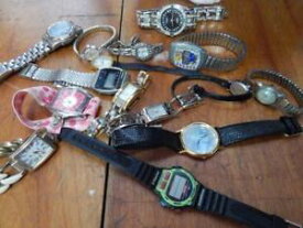 【送料無料】mixed bag of 20 wristwatches, fashion, dress, mens, womens, mostly modern