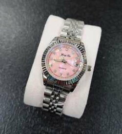 【送料無料】ds orologio polso fluoro donna analogico quarzo data silver quad rosa lac