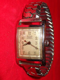 【送料無料】vintage empire curvex art deco manual wind watch 17j swiss movement