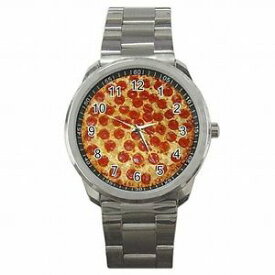 【送料無料】the hot pepperoni pizza slices oven baker stainless steel watch