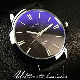 【送料無料】watch quartz luxury famous wristwatch male fashion business men leather watches
