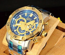 【送料無料】 invicta 48mm prodiver scuba 30 quartz chronograph 18k two tone watch 22762