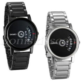 【送料無料】mens fashion unique creative design stainless steel analog quartz wrist watch