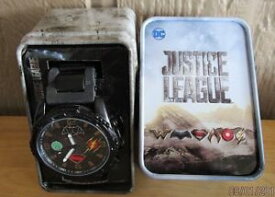 【送料無料】dc wb justice league analog watch silicone strap in collector tin