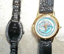 【送料無料】lot 2 ladies wristwatches, pulsar amp; jules clark american aerobatics