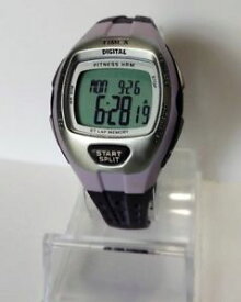 【送料無料】ladies timex fitness digital alarm chronograph watch w heart rate monitor 0187