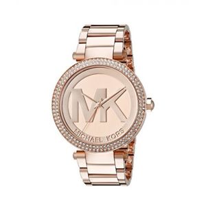 【送料無料】michael kors women rose gold designer embellished crystals analog watch mk5865 男女兼用腕時計