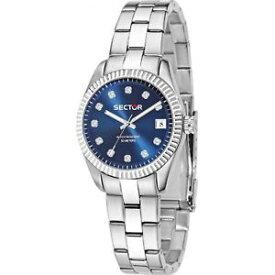 【送料無料】orologio sector 120 r3253579525 donna watch acciaio blu caribe 31 mm zirconi