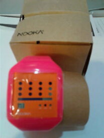 【送料無料】nooka zub zot op 20 orange pink digital lcd watch nib upc 815652011386
