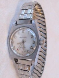 【送料無料】waltham 17 jewel incabloc silver tone manual wind wrist watch ladies working