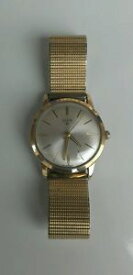 【送料無料】vintage 10k rgp mens elgin 17 jewels swiss wristwatch